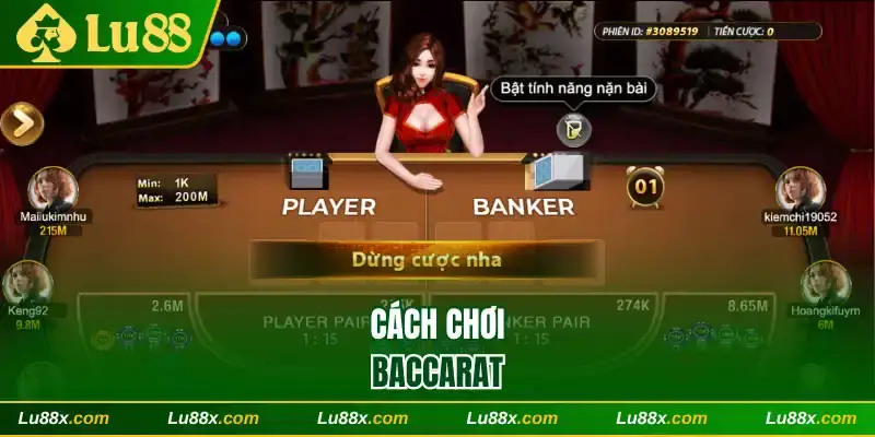 Cách chơi baccarat Lu88